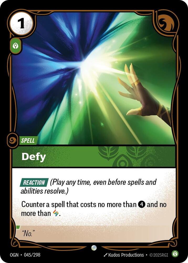 Defy 045/298 card from Origins