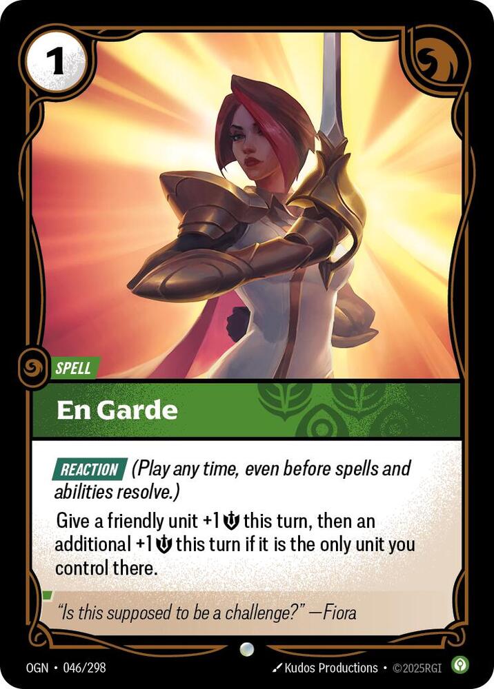 En Garde 046/298 card from Origins