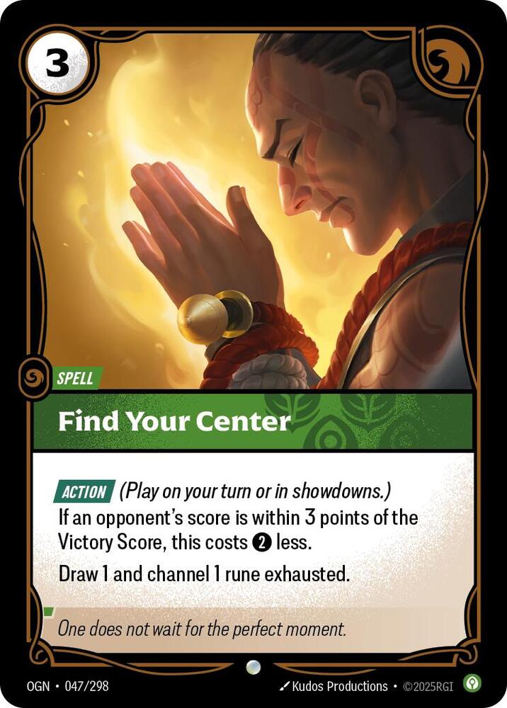 Find Your Center 047/298 card from Origins