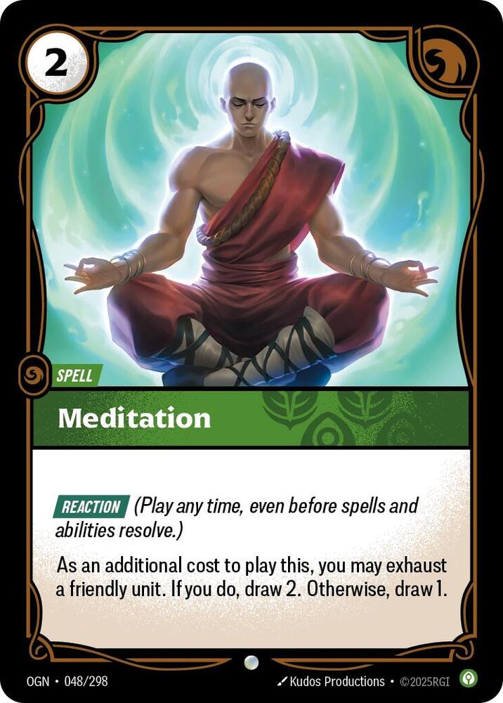 Meditation 048/298 card from Origins