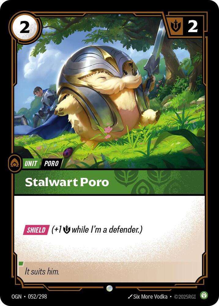 Stalwart Poro 052/298 card from Origins
