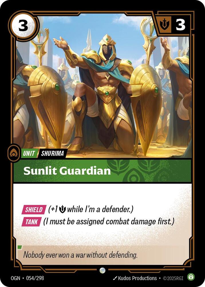 Sunlit Guardian 054/298 card from Origins