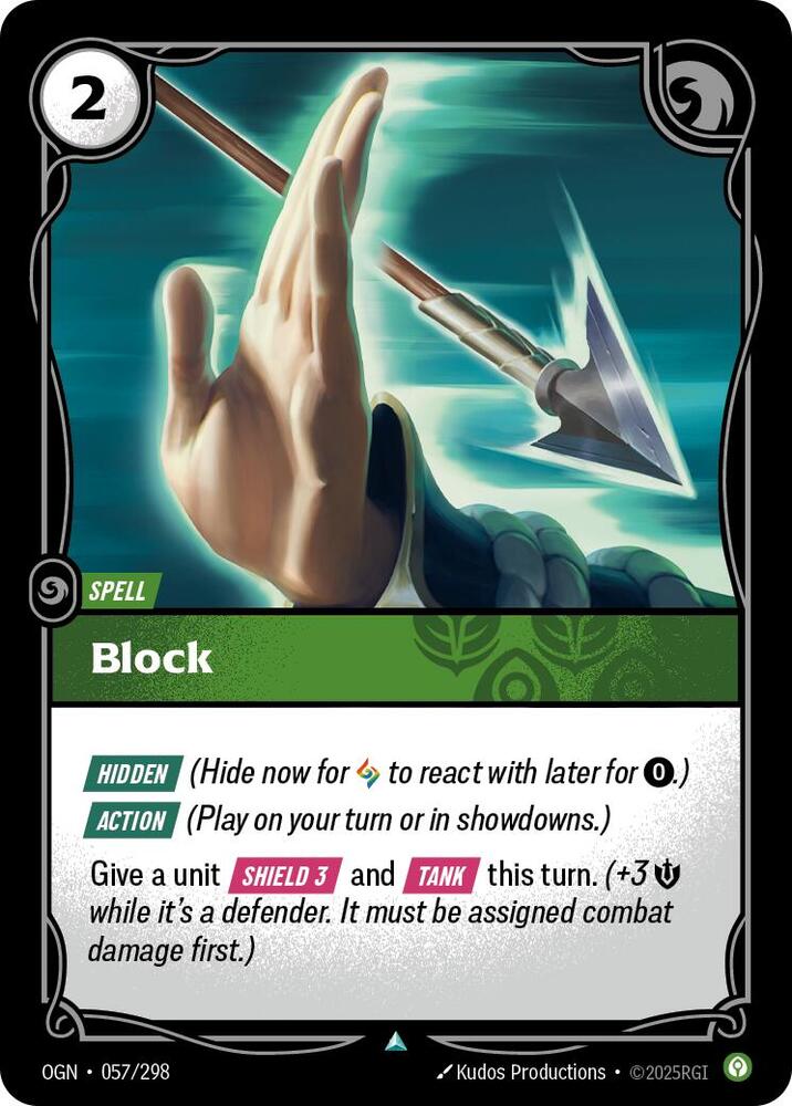 Block 057/298 card from Origins