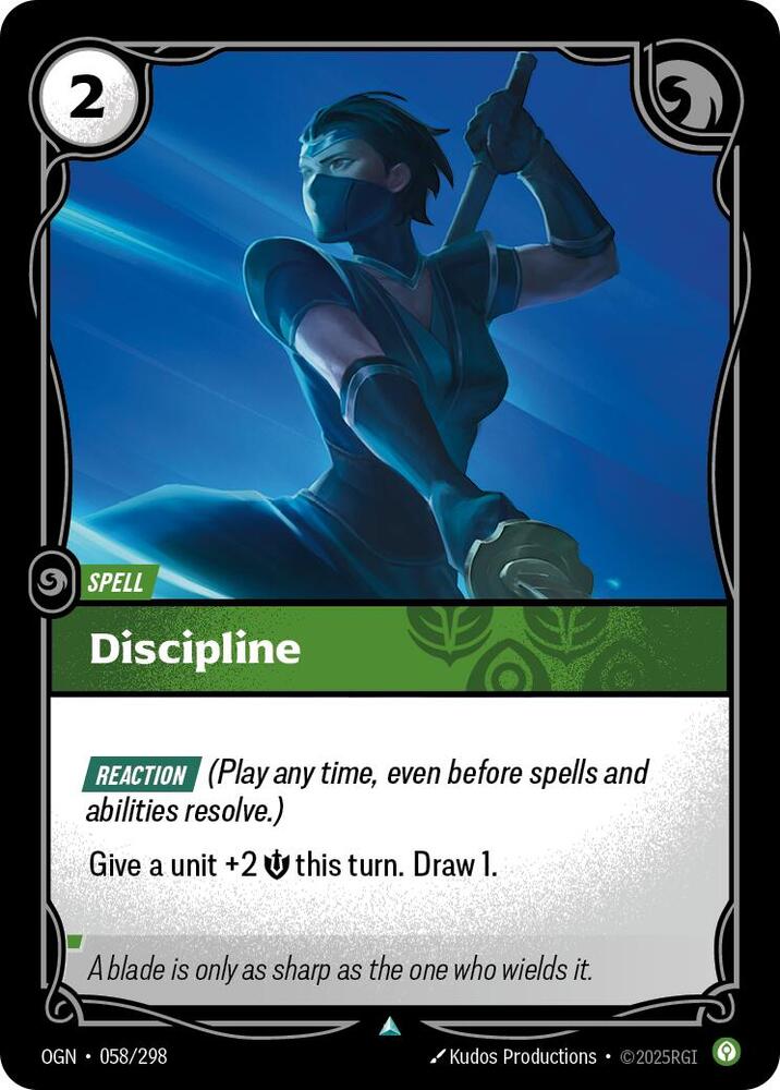 Discipline 058/298 card from Origins