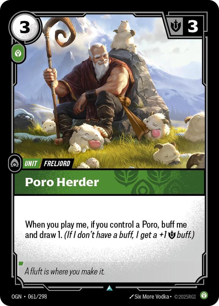 Poro Herder 061/298 card from Origins