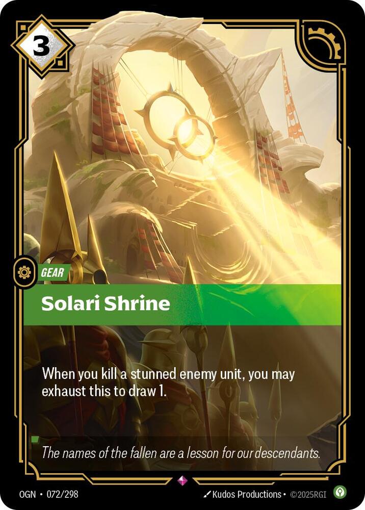 Solari Shrine 072/298 card from Origins