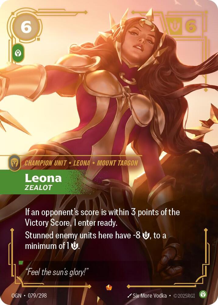 Leona - Zealot 079/298 card from Origins