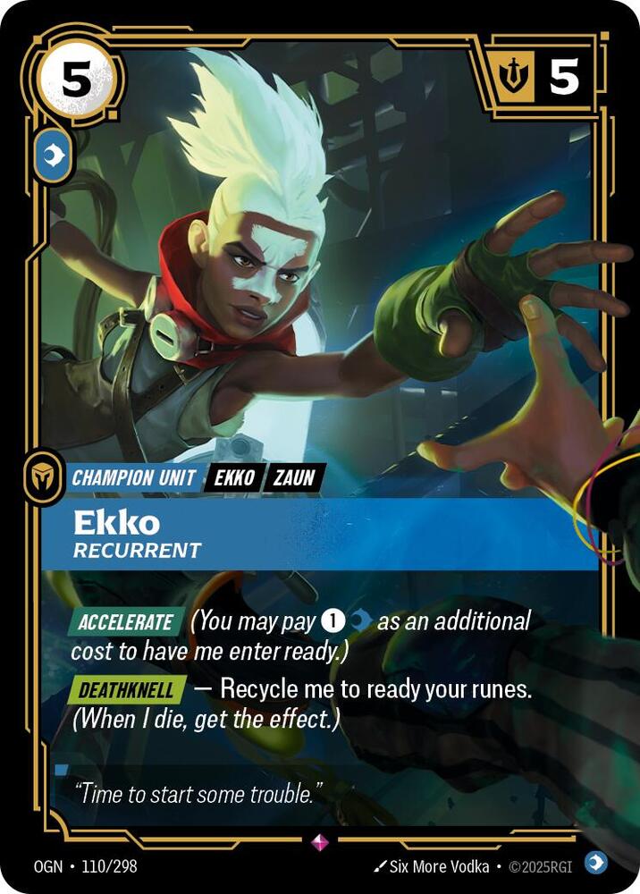 Ekko - Recurrent 110/298 card from Origins