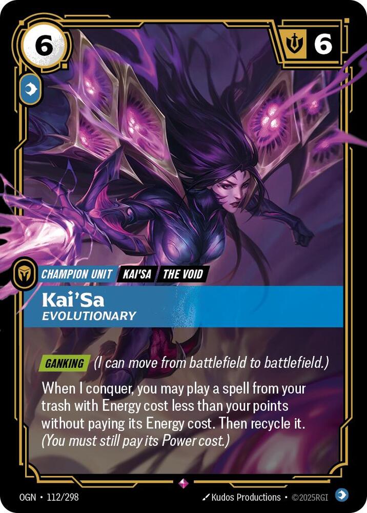 Kai'Sa - Evolutionary 112/298 card from Origins