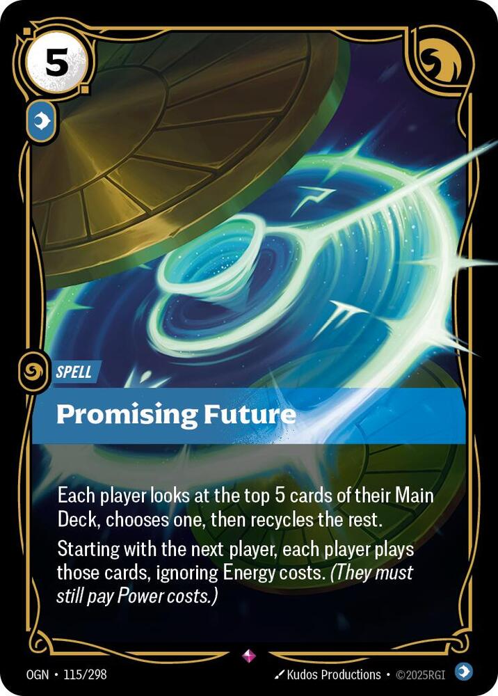 Promising Future 115/298 card from Origins