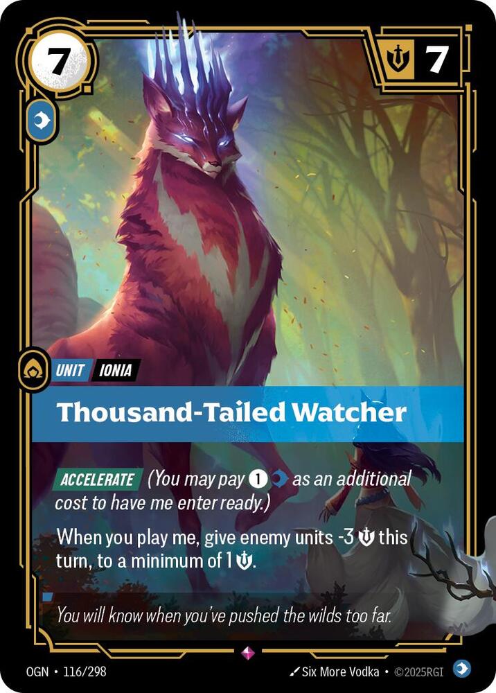 Thousand-Tailed Watcher 116/298 card from Origins