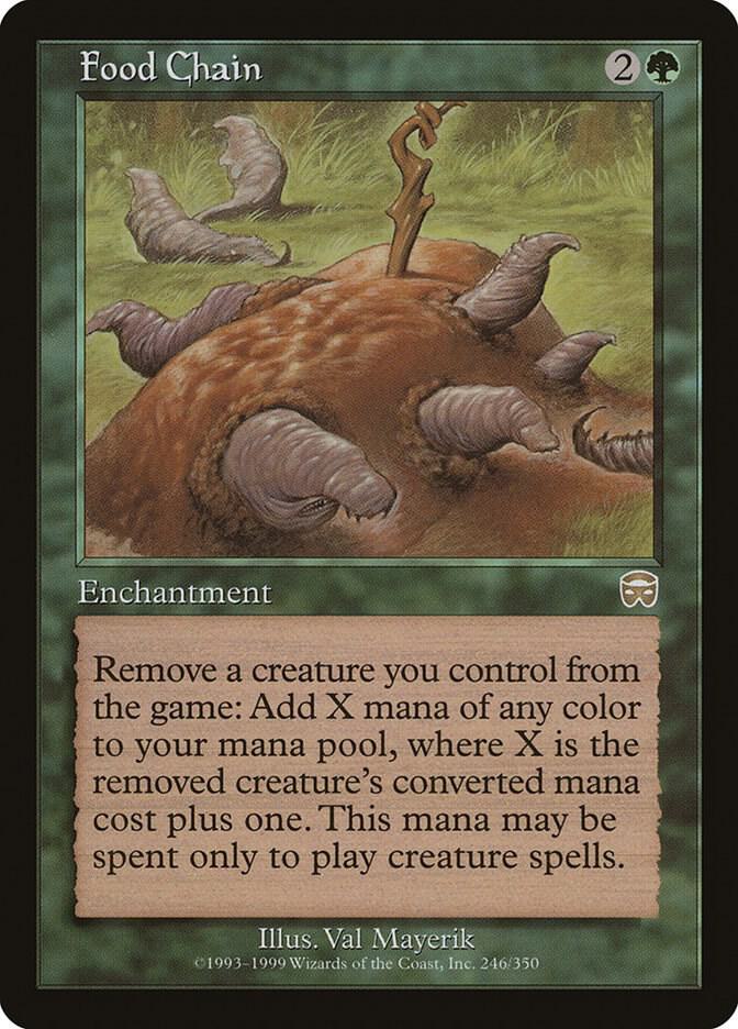 Food Chain 246 card from Mercadian Masques