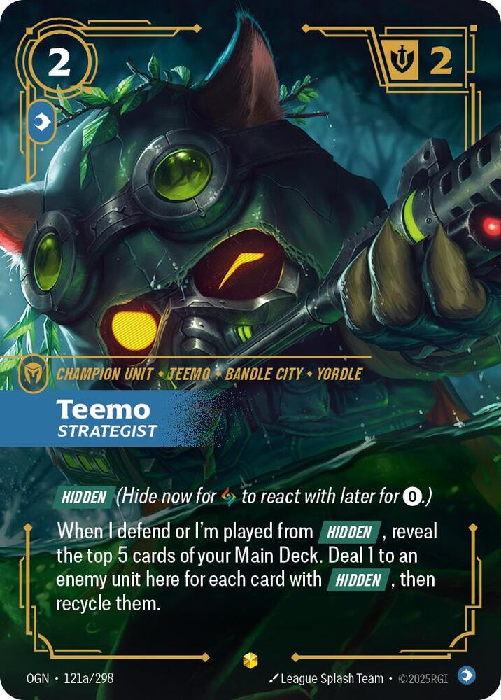 Teemo - Strategist (Alternate Art) 121a/298 card from Origins