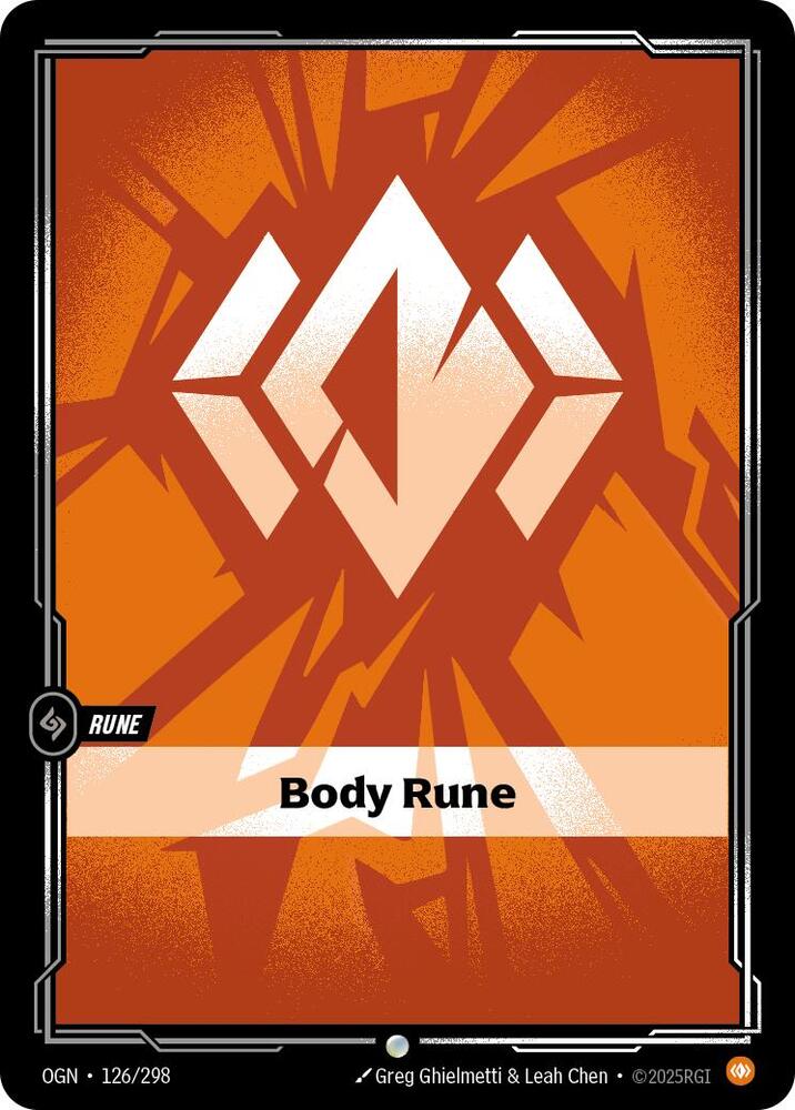 Body Rune 126/298 card from Origins