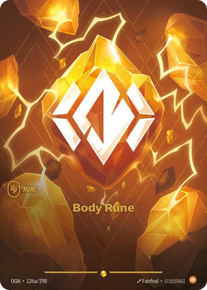 Body Rune (Alternate Art) 126a/298 card from Origins