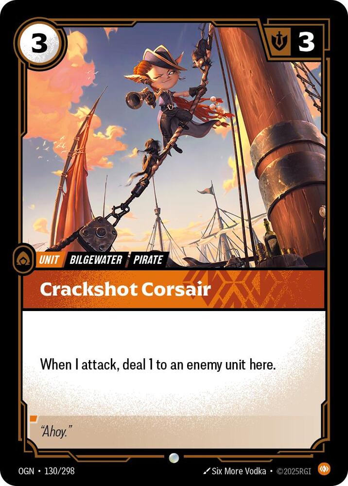 Crackshot Corsair 130/298 card from Origins