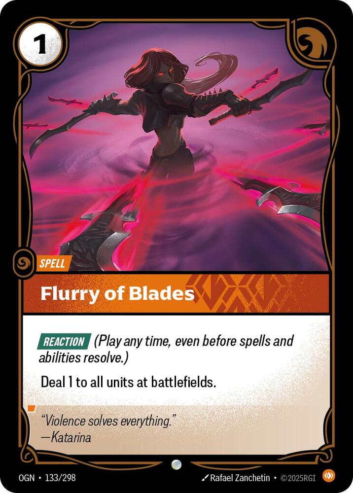Flurry of Blades 133/298 card from Origins