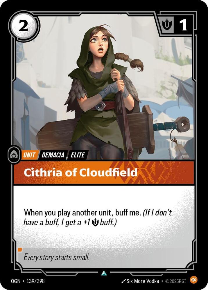 Cithria of Cloudfield 139/298 card from Origins