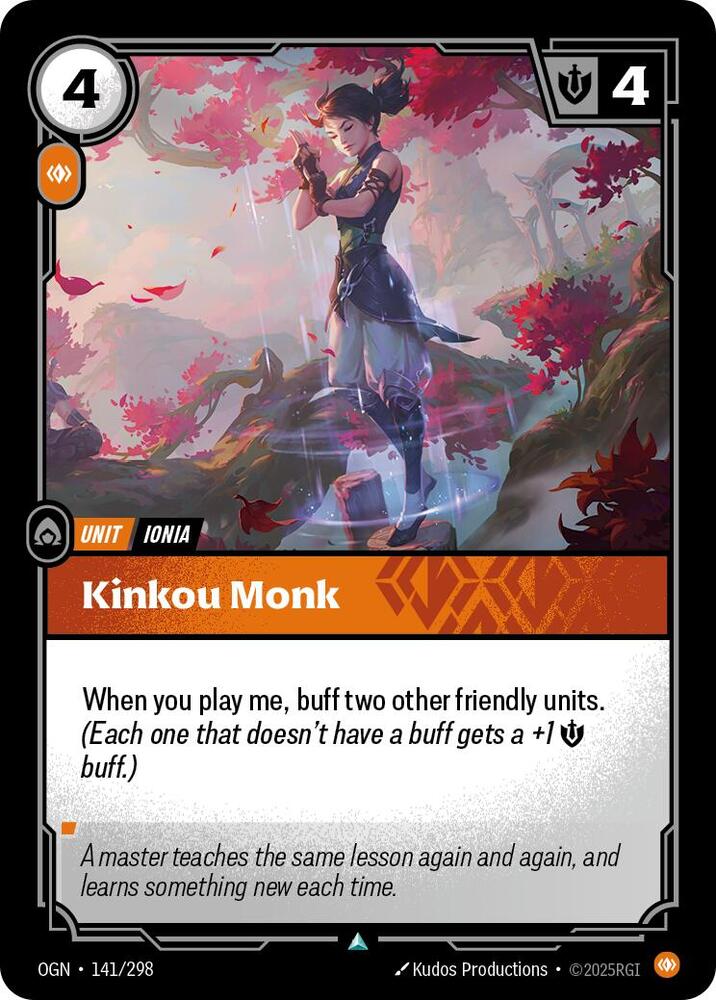 Kinkou Monk 141/298 card from Origins