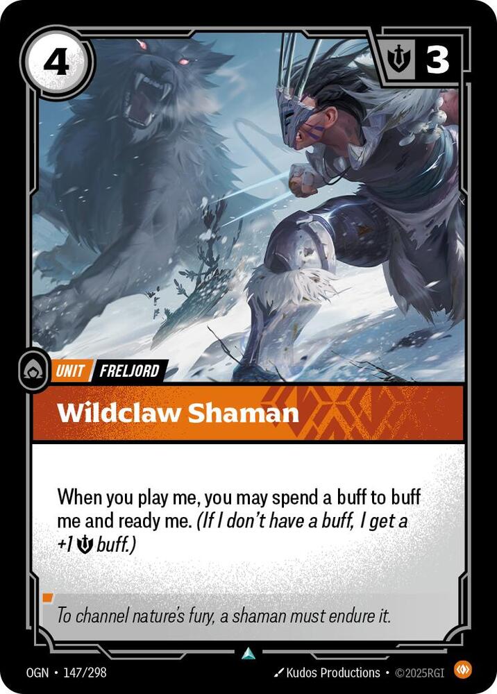 Wildclaw Shaman 147/298 card from Origins