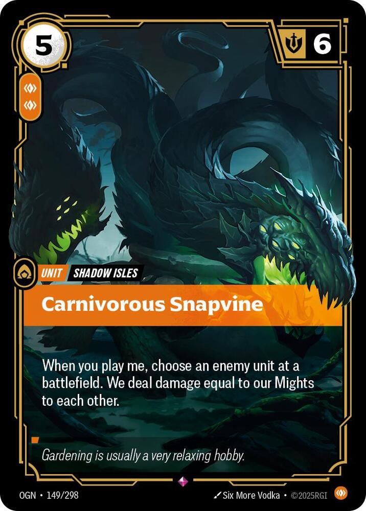 Carnivorous Snapvine 149/298 card from Origins