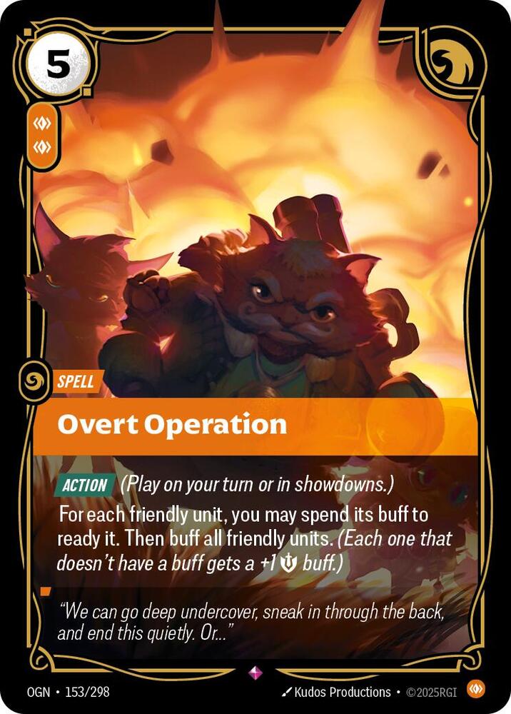 Overt Operation 153/298 card from Origins