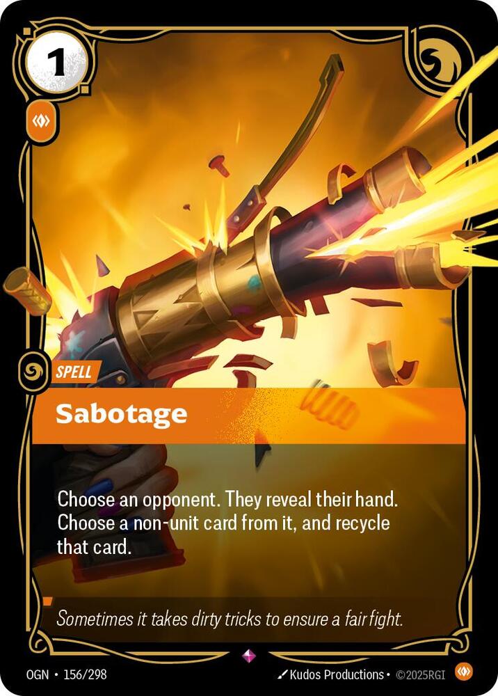Sabotage 156/298 card from Origins