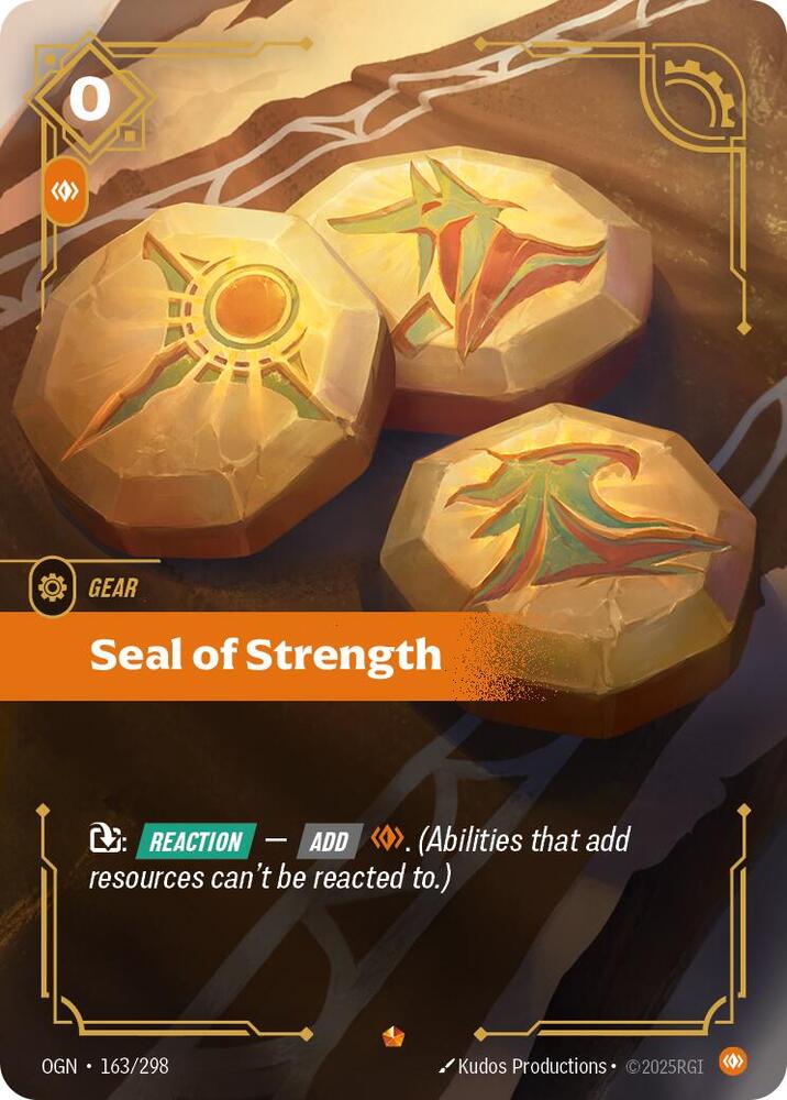 Seal of Strength 163/298 card from Origins
