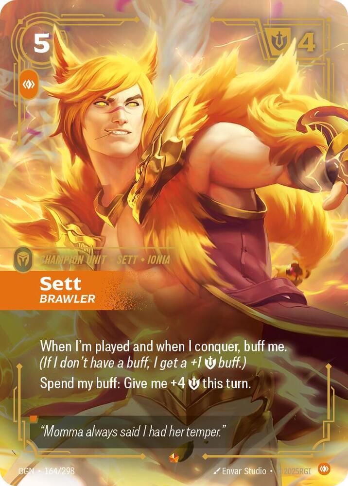 Sett - Brawler 164/298 card from Origins