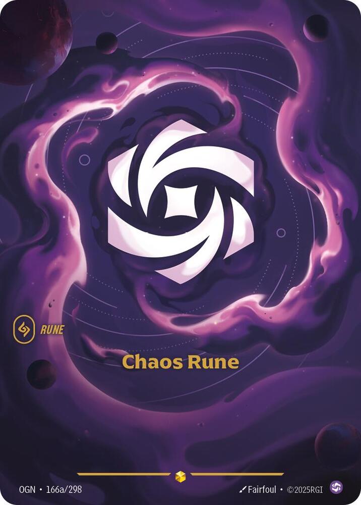 Chaos Rune (Alternate Art) 166a/298 card from Origins