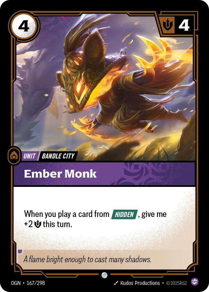 Ember Monk 167/298 card from Origins
