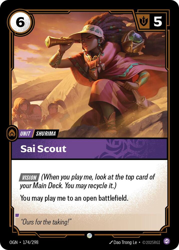 Sai Scout 174/298 card from Origins
