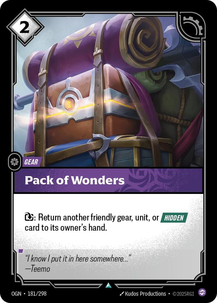 Pack of Wonders 181/298 card from Origins