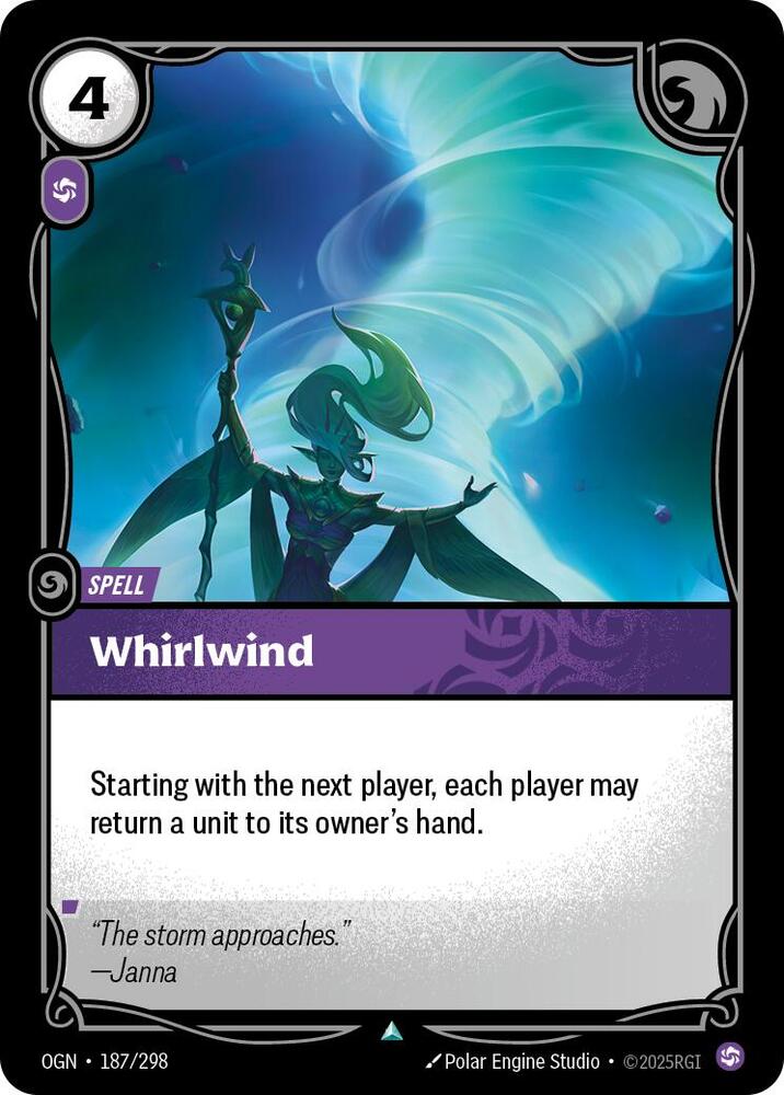 Whirlwind 187/298 card from Origins