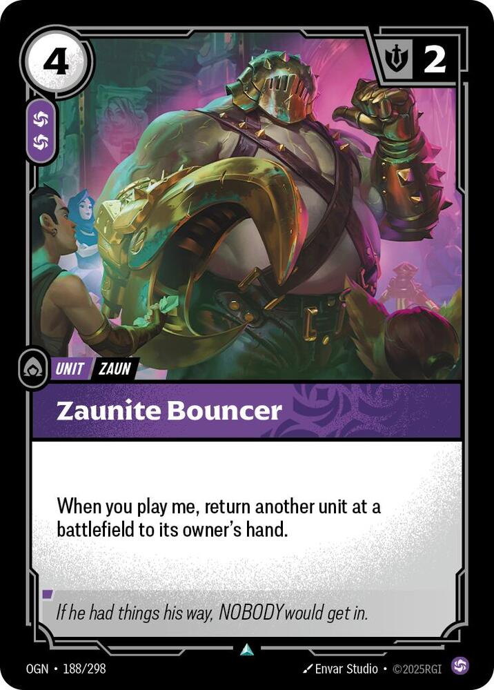 Zaunite Bouncer 188/298 card from Origins