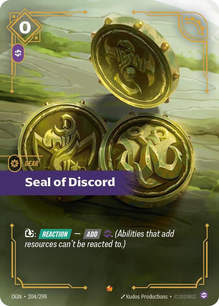 Seal of Discord 204/298 card from Origins
