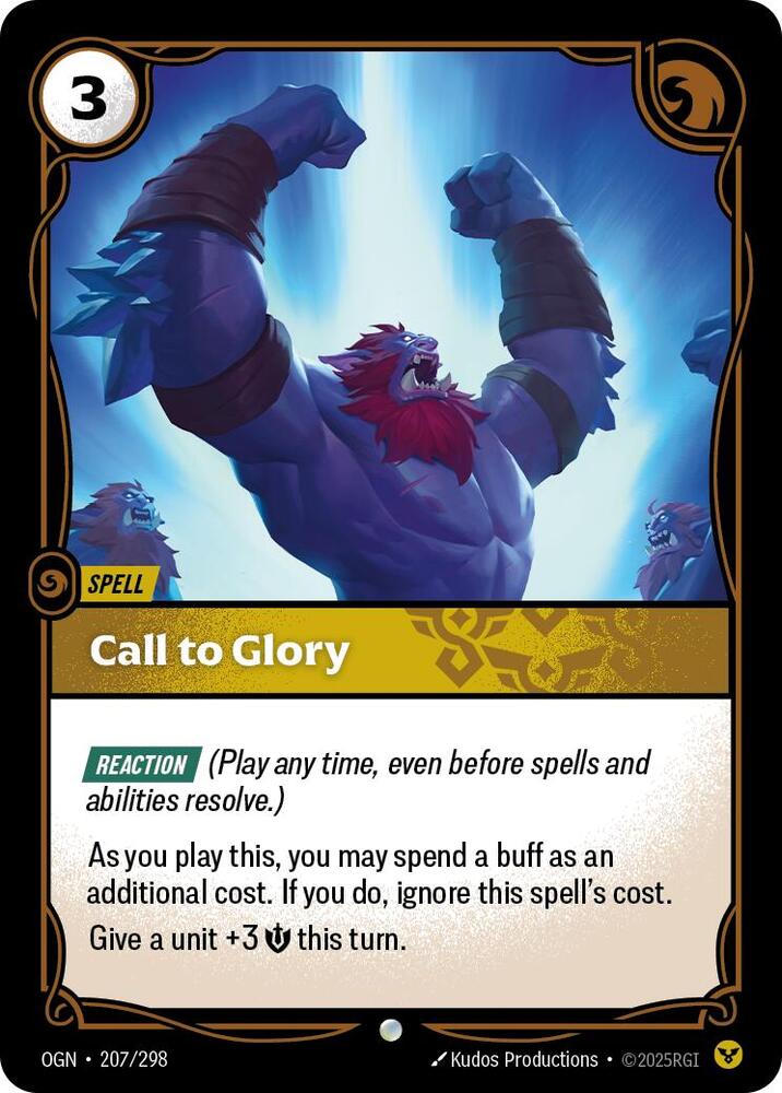 Call to Glory 207/298 card from Origins