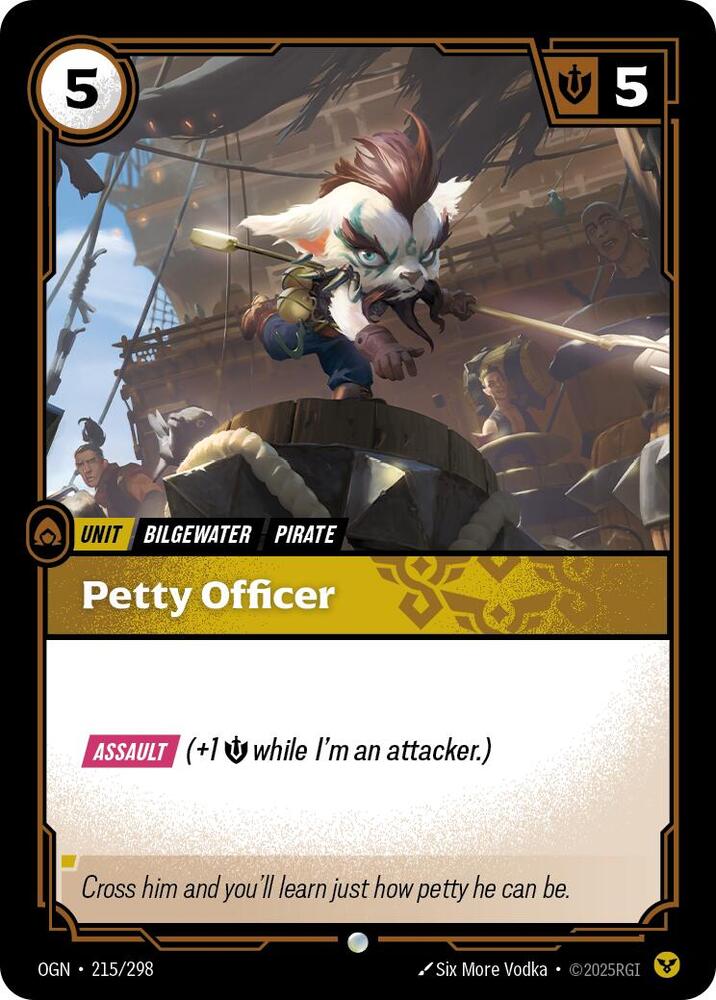 Petty Officer 215/298 card from Origins