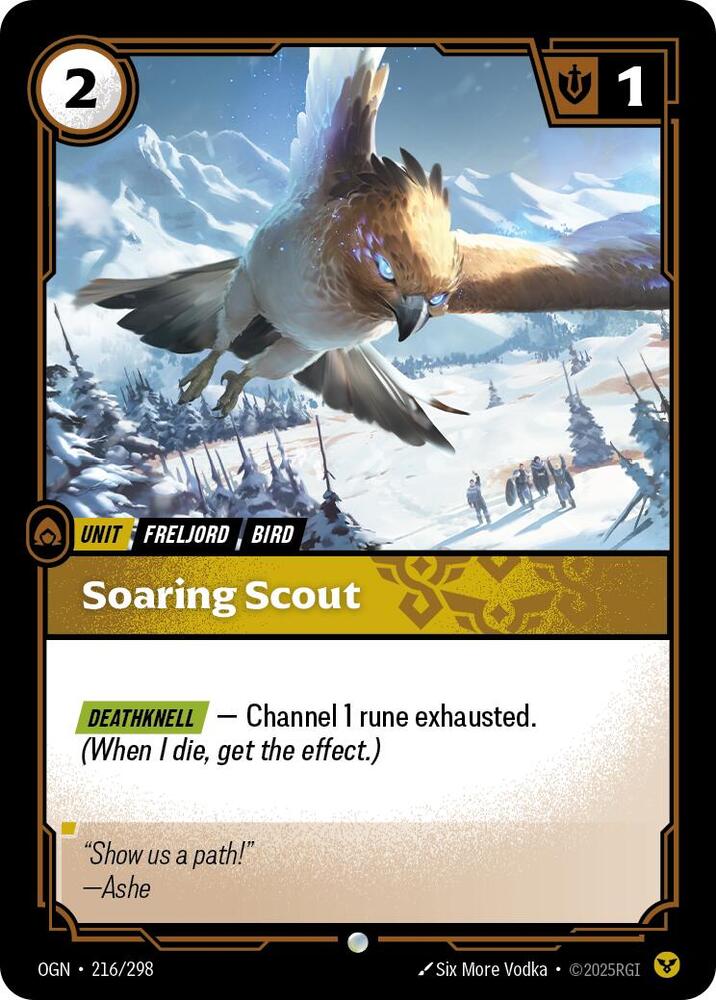 Soaring Scout 216/298 card from Origins