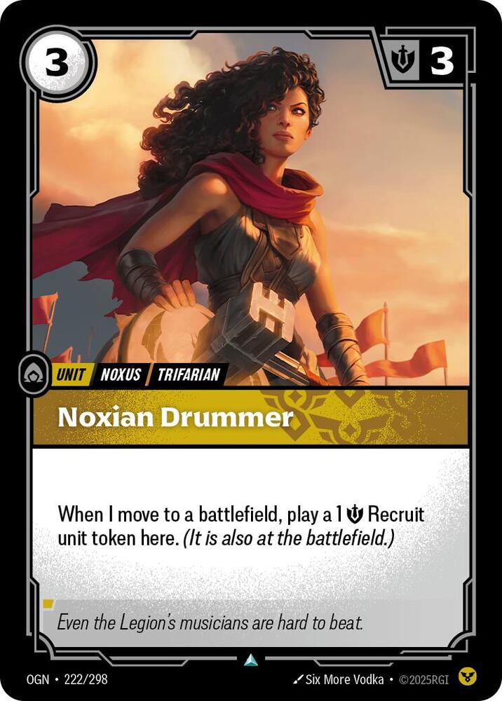 Noxian Drummer 222/298 card from Origins