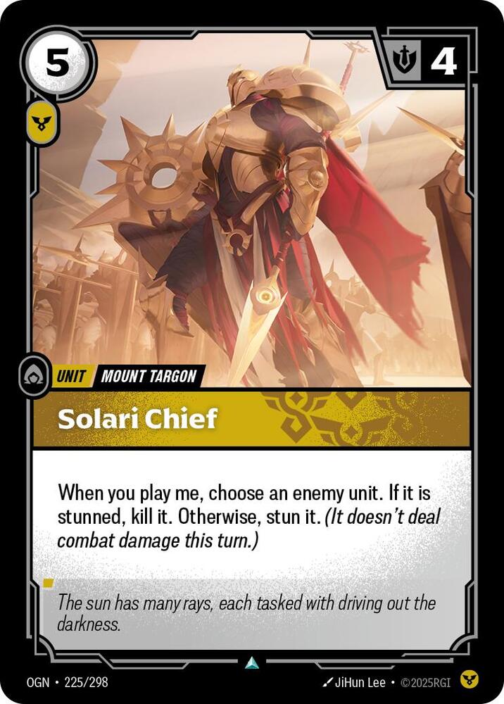 Solari Chief 225/298 card from Origins
