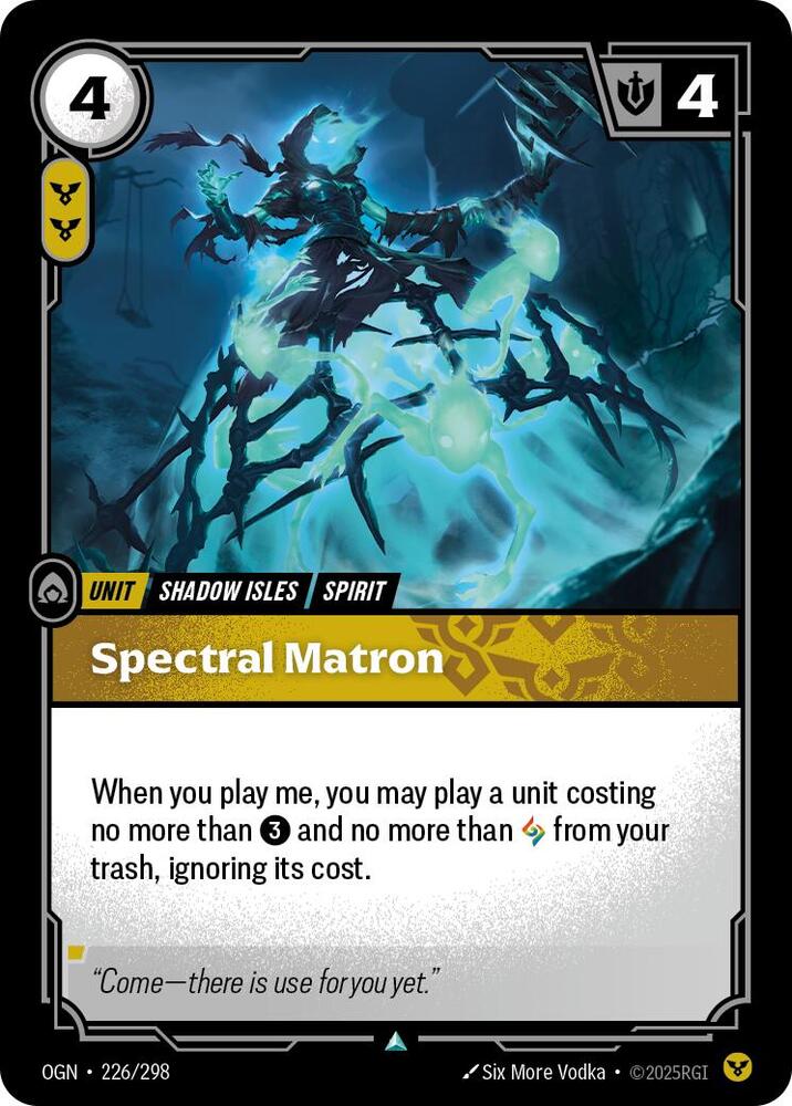 Spectral Matron 226/298 card from Origins