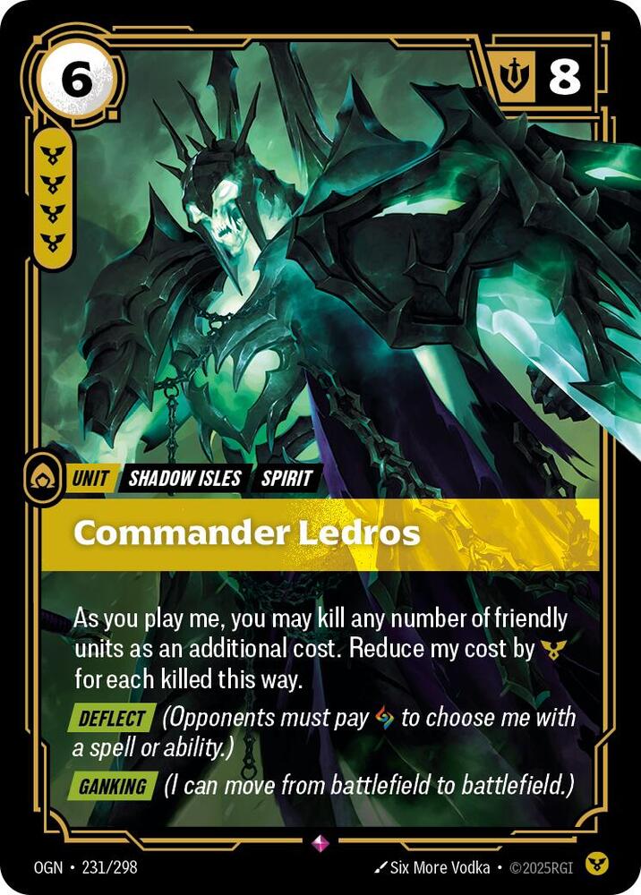 Commander Ledros 231/298 card from Origins
