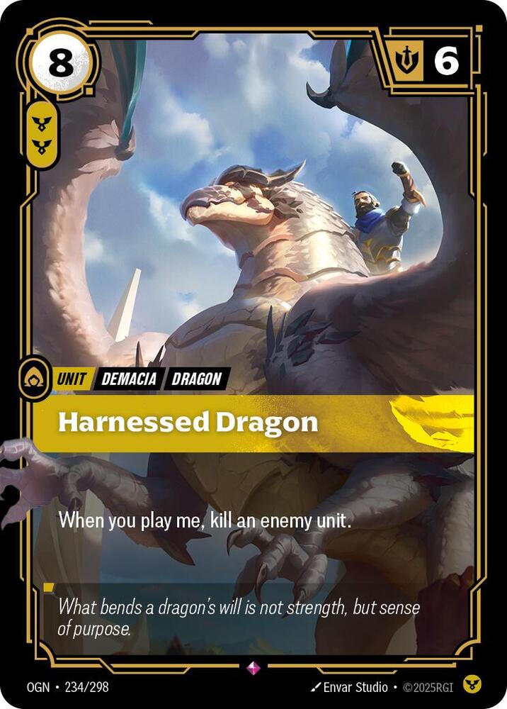 Harnessed Dragon 234/298 card from Origins