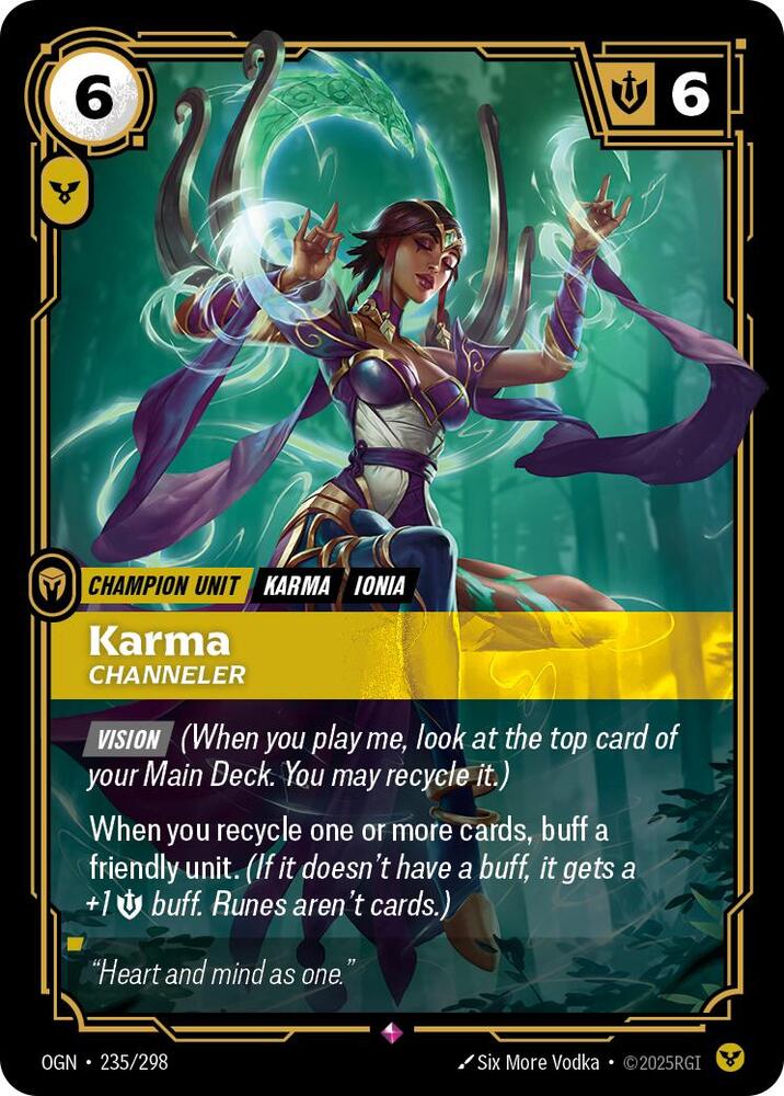 Karma - Channeler 235/298 card from Origins