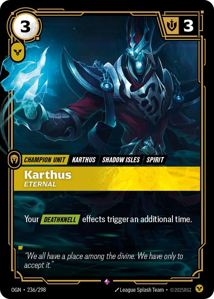 Karthus - Eternal 236/298 card from Origins