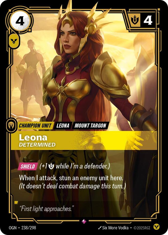 Leona - Determined 238/298 card from Origins