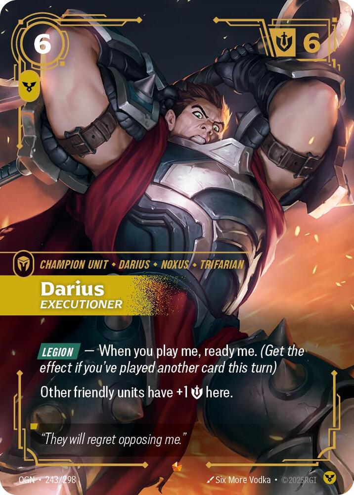 Darius - Executioner 243/298 card from Origins