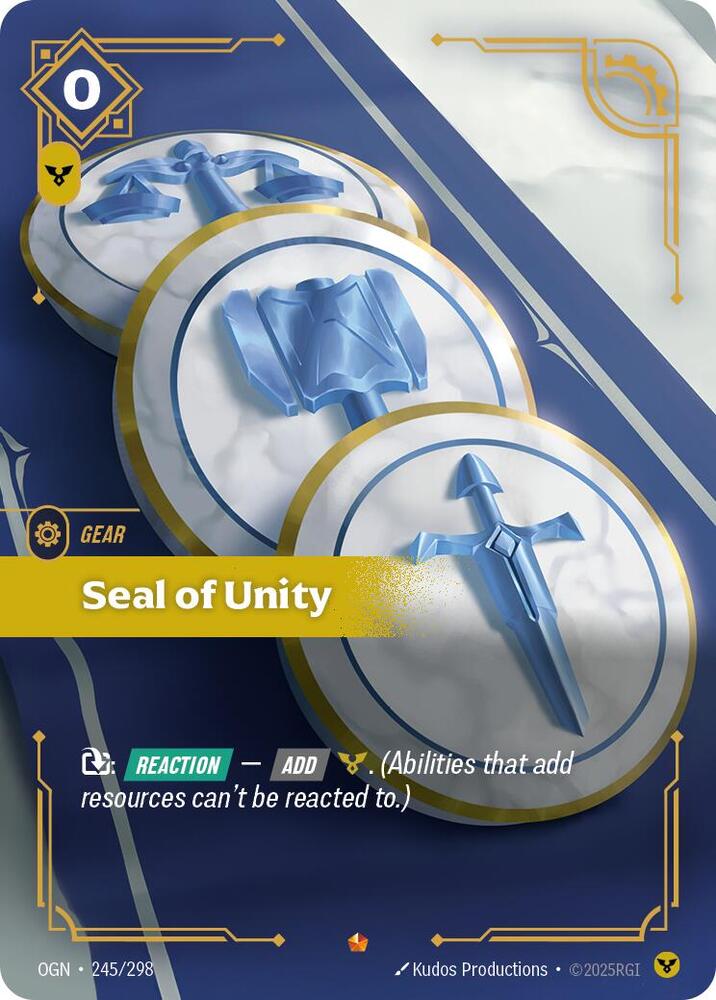 Seal of Unity 245/298 card from Origins