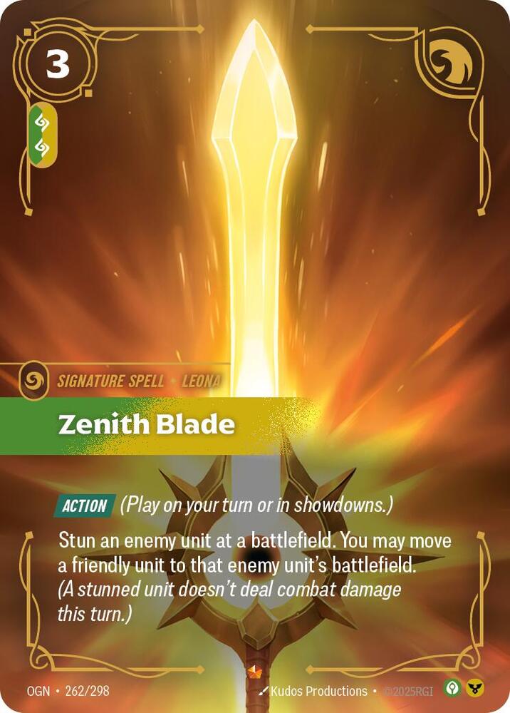 Zenith Blade 262/298 card from Origins